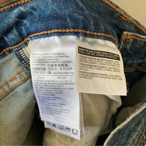 Levi's Wedgie Skinny Icon Jeans 26 - Picture 6 of 7